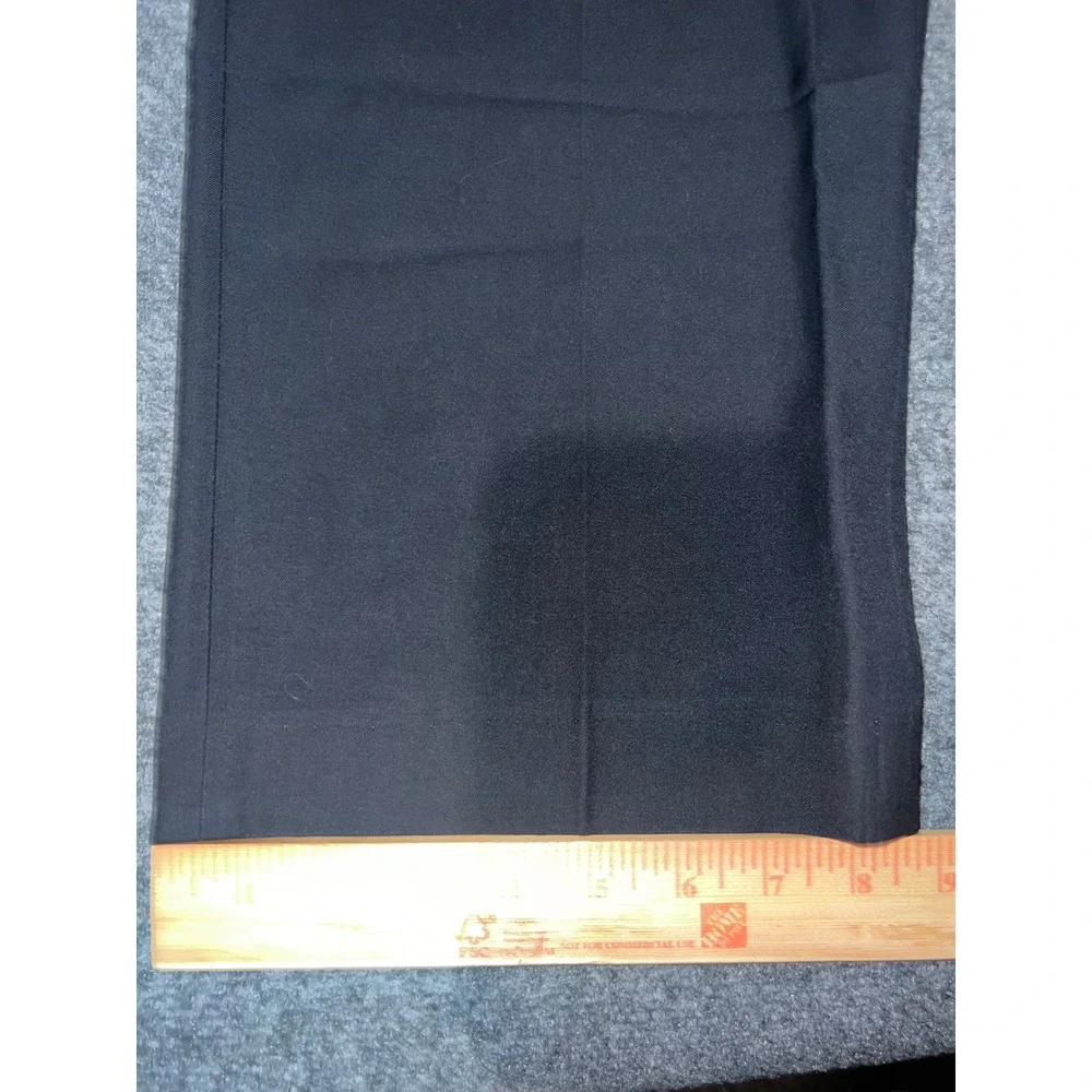 Stafford Super Pant Mens 38x29 Black Dress Pants Polyester Viscose Trousers